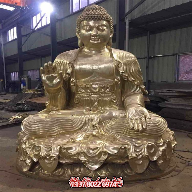 噴漆大型戶(hù)外景觀三寶佛雕塑