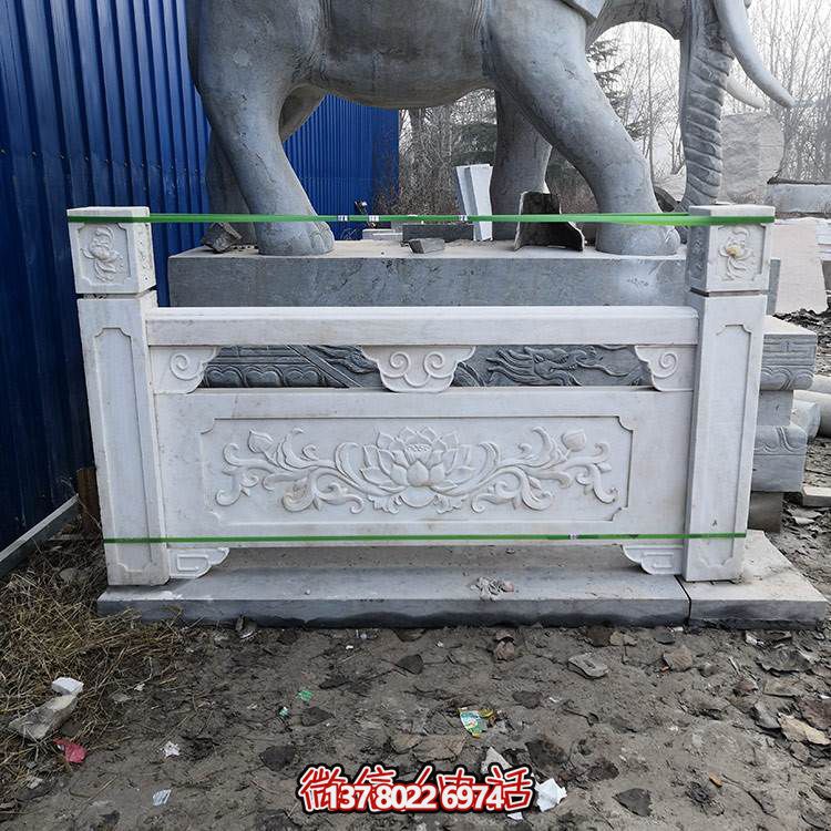 精美石雕扶手欄桿，完美裝飾戶(hù)外