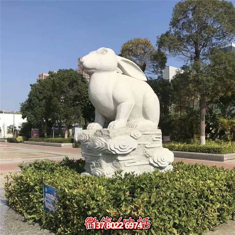 精美十二生肖大理石石雕，高端戶(hù)外園林裝飾
