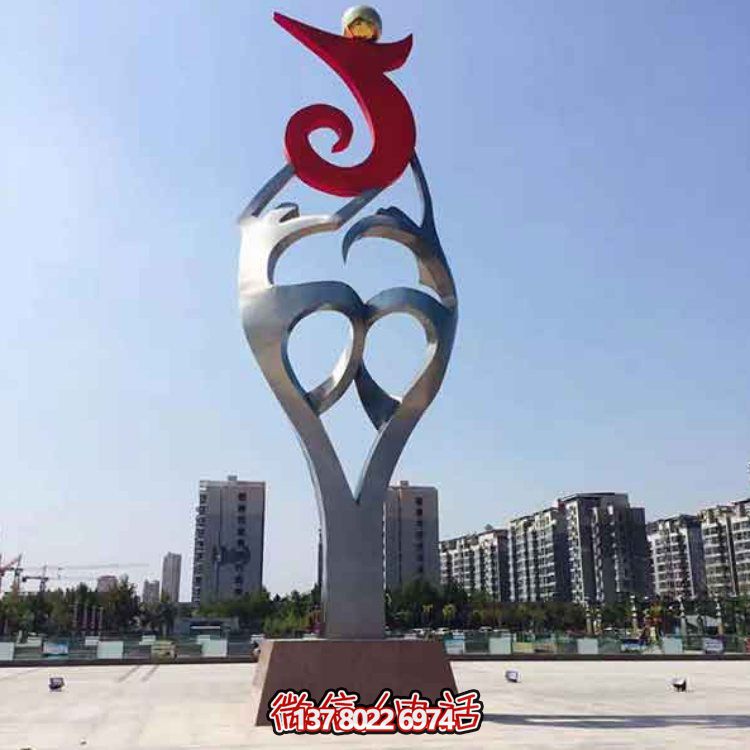 創(chuàng)意大型不銹鋼景觀擺件，點綴戶外廣場園林