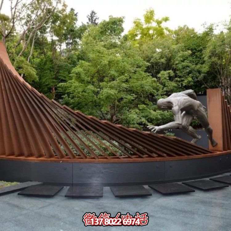 不銹鋼景觀雕塑，創(chuàng)意裝點公園戶外園林