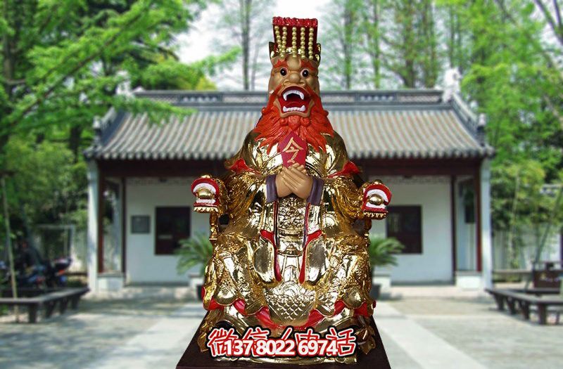 全新設(shè)計的不銹鋼貼金龍王庭院雕塑 全新設(shè)計的不銹鋼貼金龍王庭院雕塑