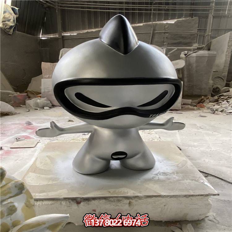 不銹鋼園林景觀(guān)卡通公仔雕塑