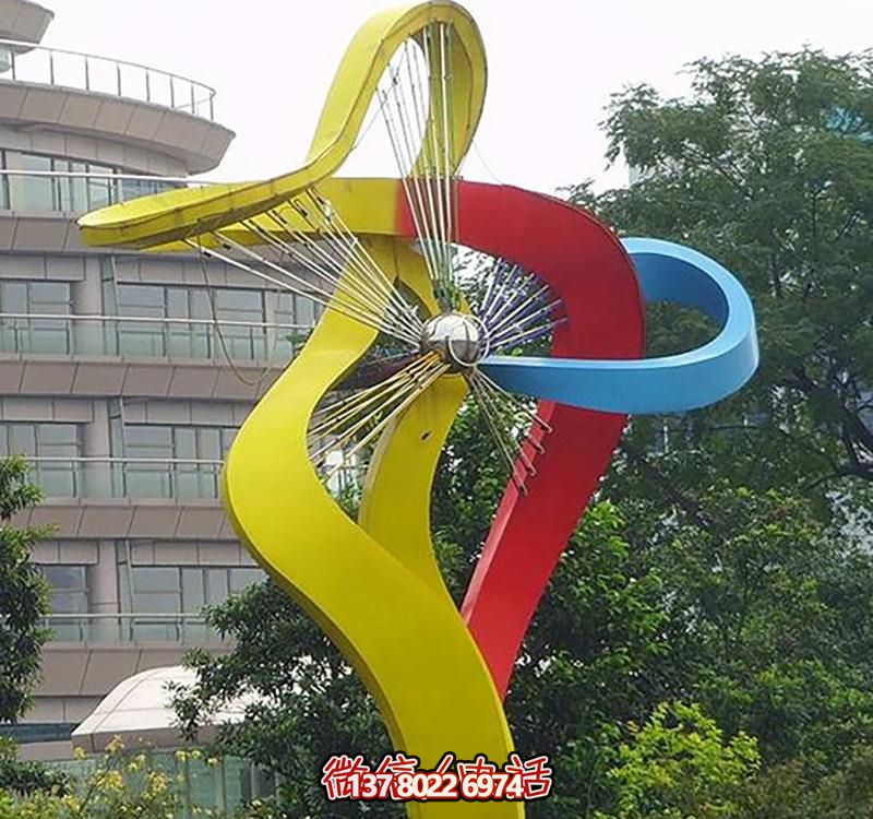 不銹鋼大型風(fēng)車雕塑