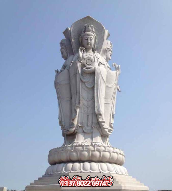 大型戶(hù)外石雕觀音立式佛像