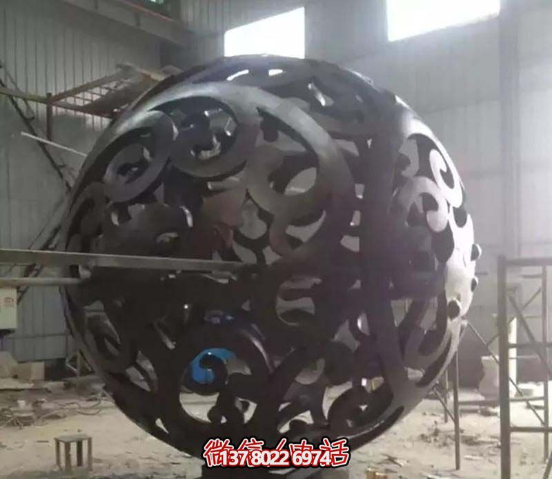 公園鑄銅鏤空球雕塑 公園鑄銅鏤空球雕塑