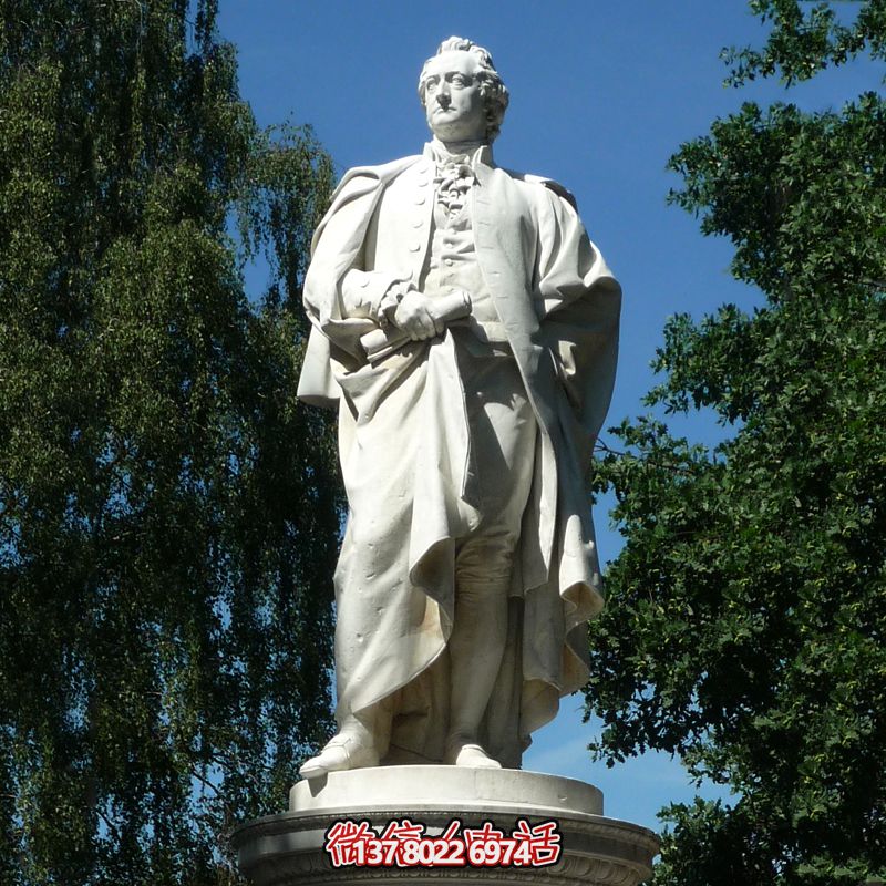 漢白玉廣場(chǎng)世界著名科學(xué)家歌德雕塑 漢白玉廣場(chǎng)世界著名科學(xué)家歌德雕塑