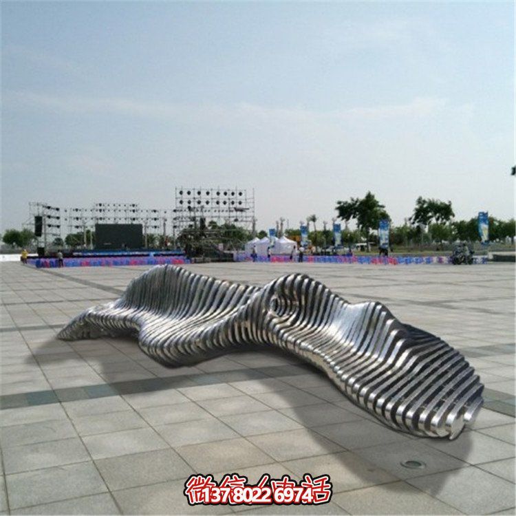 不銹鋼戶外景觀創(chuàng)意金屬假山雕塑擺件