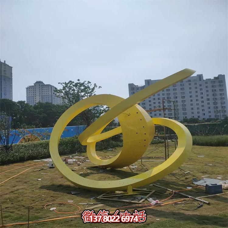 不銹鋼抽象藝術(shù)造型雕塑酒店廣場地產(chǎn)售樓處景觀擺件