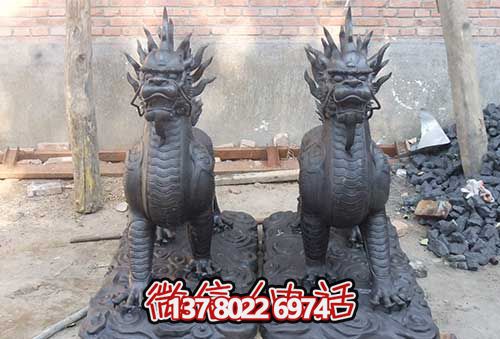 麒麟雕塑-不銹鋼仿銅創(chuàng)意景觀神獸麒麟雕塑 麒麟雕塑-不銹鋼仿銅創(chuàng)意景觀神獸麒麟雕塑