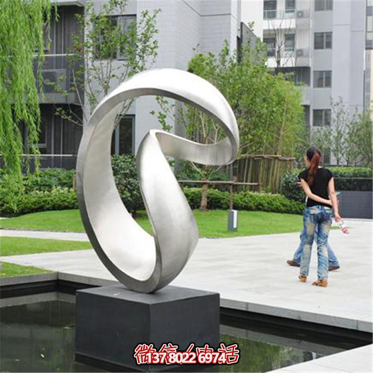 廣場(chǎng)不銹鋼幾何抽象景觀