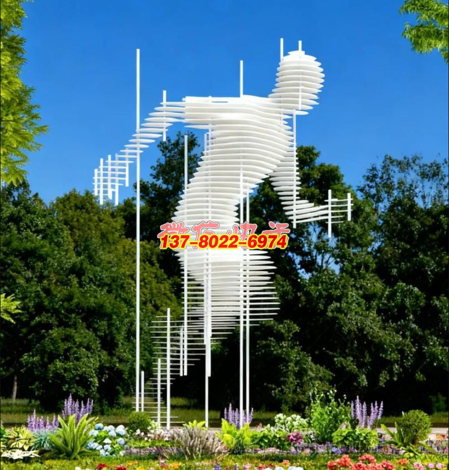 躍動(dòng)先鋒?不銹鋼運(yùn)動(dòng)人物景觀雕塑 —— 逐夢(mèng)時(shí)空的活力符號(hào)