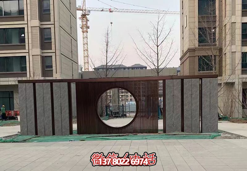 詠華園小區(qū)大門景墻