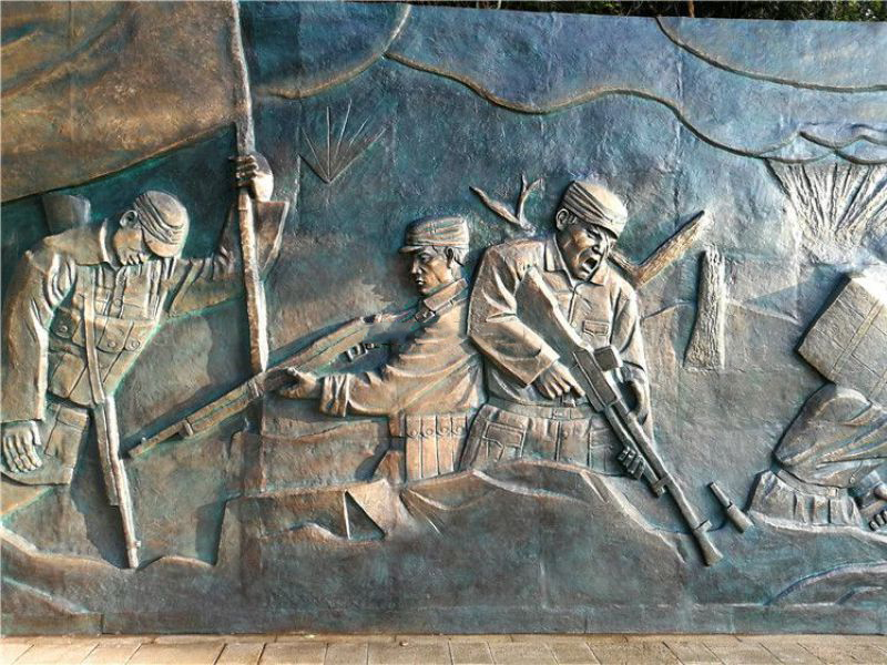 抗戰(zhàn)鑄銅浮雕墻 抗戰(zhàn)鑄銅浮雕墻