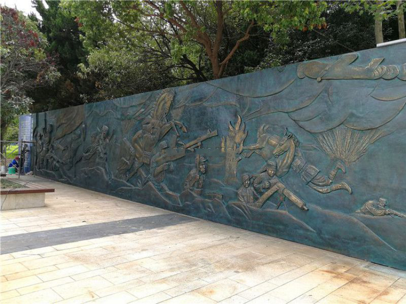 紀(jì)念園抗戰(zhàn)銅浮雕壁畫 紀(jì)念園抗戰(zhàn)銅浮雕壁畫